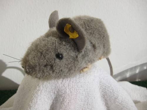 Kleine alte steiff maus - , fiep