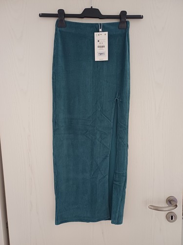 Bershka kordrock teal mit - bershka, in