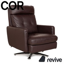Cor Conseta Leder Sessel Braun Drehfunktion