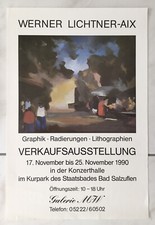 Werner Lichtner-Aix Ausstellungsplakat 1990