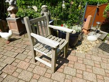 4 Teak-Armlehnstühle "Cleopatra" Made in England - Massiv Teak