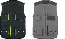 Restposten Triuso Weste Arbeitsweste Herren Freizeit Angler schwarz grau Power