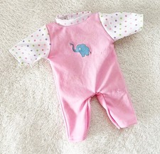 Süßes Outfit Einteiler fürPuppen  Gr 28-30 cm z.B  kleine Baby Born