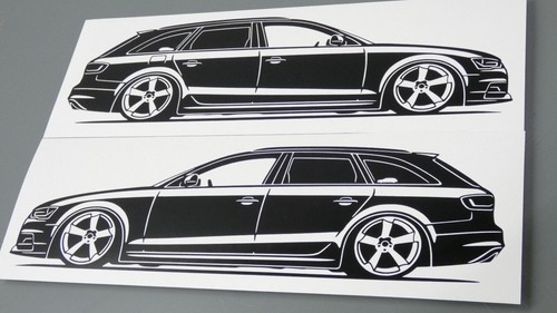 Audi avant aufkleber - a4,