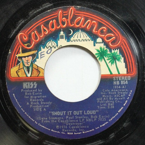 Kiss rock vinyl - single, 7"