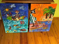 Kinderbilder handgemalte Ölbilder auf Leinwand gespannt auf Keilrahmen