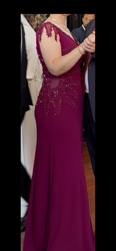 Damen abendkleid lang pink - abendkleid, gr
