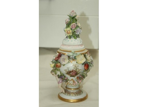 Meissen potpourri vase - potpourri,