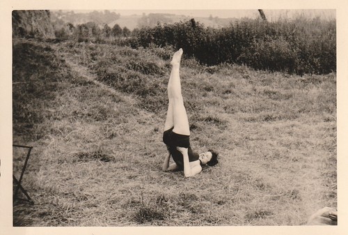 Vintage foto schöne frau - frau, im