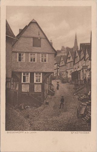 Biedenkopf lahn stadtgasse - ak,
