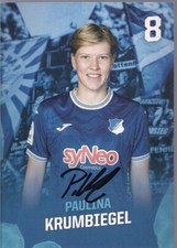 Autogramm Paulina Krumbiegel Fußballsp. 1899 Hoffenheim Originalunterschrift