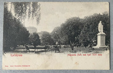 AK Schweden Sverige, Karlskrona Hoglands Park Karl XIII ca. 1905, ungelaufen