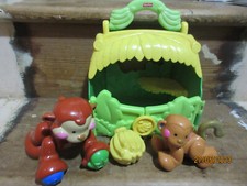 FISHERPRICE ERSTAUNLICHER TIERKLANG CLICK GELENK AFFE SENSORISCHE STRUKTURIERTE FÜSSE BANANE