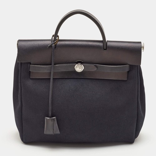Hermes herbag black toile - 31,