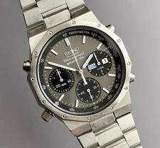 SEIKO Chronograph 7A38-7020 "Royal Oak" Sports 100 mit BOX Vintage 1984 Uhr