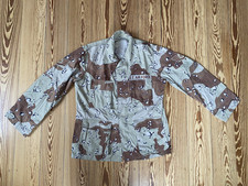 1980s US Army Shirt 6C Chocolate Chip Desert Storm Camo M Regular
