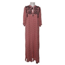 Goa, Maxikleid, Größe: M, Pink/Schwarz, Viskose, Gepunktet, Damen -iP3