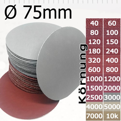 Feinschleifscheiben klett 75mm - feinschleifscheiben,