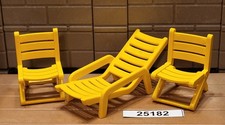 PLAYMOBIL Möbel Klappstuhl Garten Schwimmbad Strand Liege Balkon Terrasse