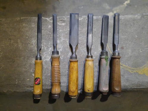 Vintage stechbeitel - 6x,