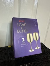 Love Is Blind Gold Weingläser