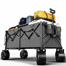 XXL Handwagen Bollerwagen Gartenwagen Faltbar 332L Reißfest Urlaub Kinder Strand