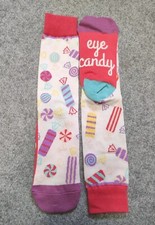 Socken Lustig Witzig Bunt Geschenk Damen Herren Unisex Bonbons Süßigkeiten
