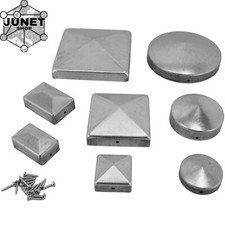 Metall Schutzkappen Zaunpfosten verzinkt oder unbehandelt Pfostenkappen Zaun