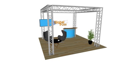 Punkt global truss traversen - 4-punkt,