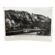 Postkarte AK Rathen Bastei