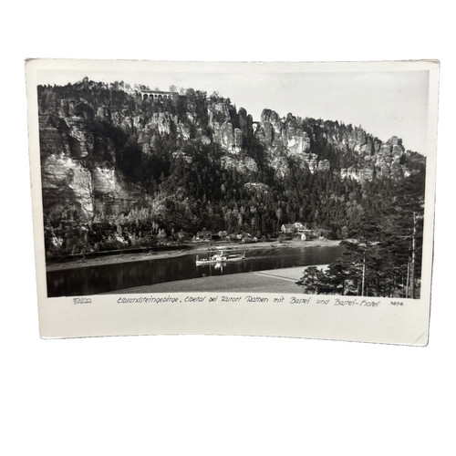 Postkarte rathen bastei - postkarte,