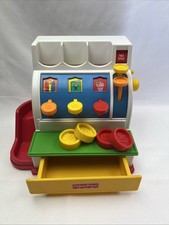 Fisher-Price Registrierkasse Kinderspielzeug Kaufladen Kasse Spielkasse 1994