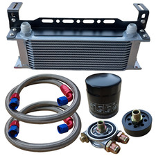 Zusatz Ölkühler Set für VW T5 2.0 TDI BiTurbo MKB CFCA 13 Reihen mit Thermostat