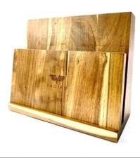 Messerblock Magnetischer Messerhalter Küchen Organizer aus Holz Nachhaltig