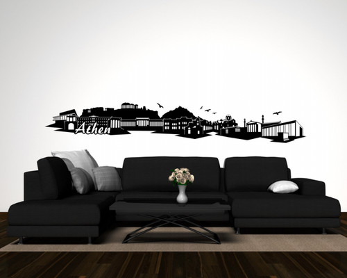 Athen wandtattoo skyline mit - athen,