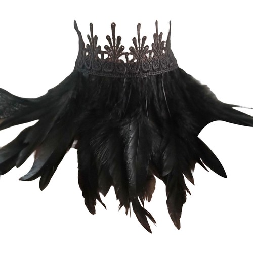 Gothic feder schulter cape - gothic,