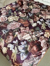 Essenza Plaid Floral dunkelrot „cherry“ 135 x 170 cm *wie neu*
