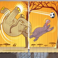 Elefant Rustikale Gardine