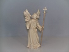 Holz Krippen Figur WEGWEISENDER ENGEL geschnitzt natur (zu 9 / 9,5 cm Figuren)