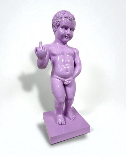 Große figur dekofigur - figur, lila