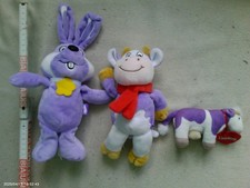 Milka Osterhase und 2x Milka Kuh Plüsch Stoff