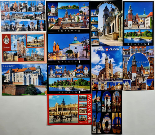 Postkarten lot krakow - lot, x