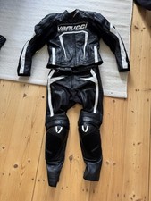 Motorrad Lederkombi Gr. 50 Schwarz Motorradanzug Vanucci Zweiteiler