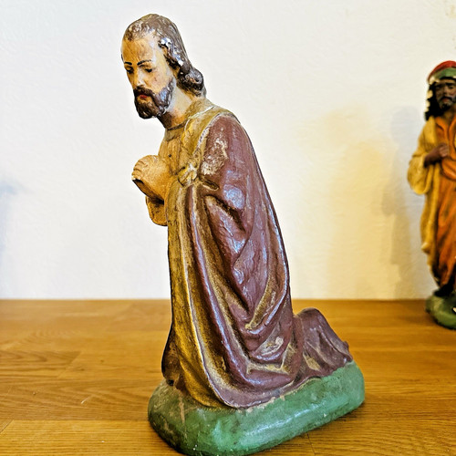 Große alte krippenfigur - alte, 30
