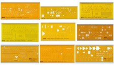 ZEICHEN SCHABLONEN ROTRING ELEKTRO ELEKTRONIK ELEKTROTECHNIK ZUR AUSWAHL!