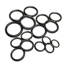 Rundring Stahl Schwarz