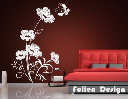 Wandtattoo ranke blumen - wandtattoo,