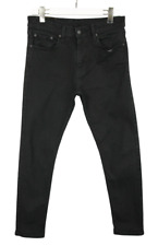 Levi's 512 Lo-Ball Jeans Herren W32 Slim Kegelförmig Reißverschluss Fly Schwarz