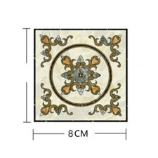 10pcs Selbstklebend Kachel Aufkleber Blumenmuster Boden Wand Tapete Heim Dekor