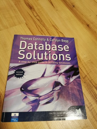 Database solutions step by - database, a